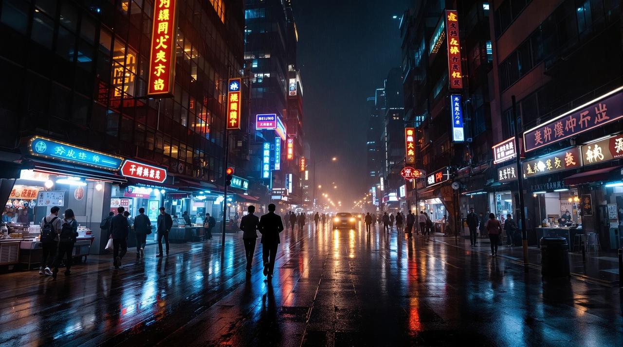 荷花影院作品《都市夜归人》